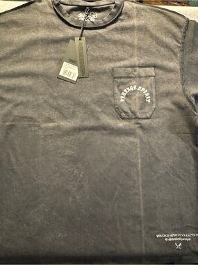 Distorted People Men's Vintage Spirit Pocket Tee — Charcoal